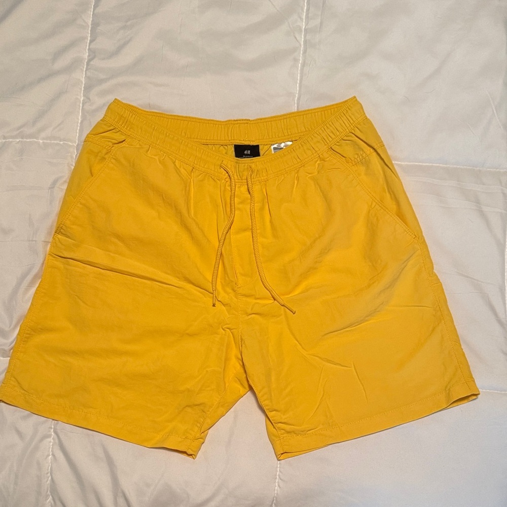 H&M Sunlit Yellow Relaxed Fit Shorts